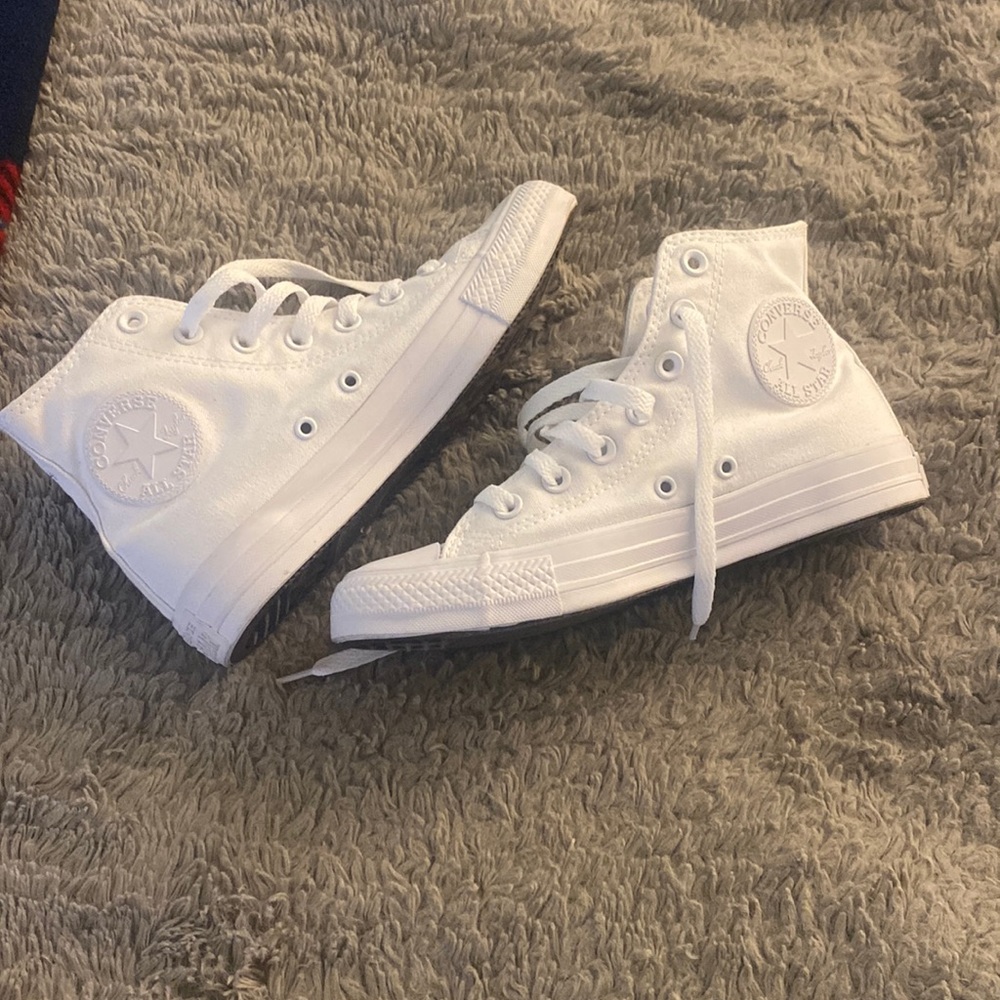 Original chuck Taylor’s. Authentic. All stars. High tops.
